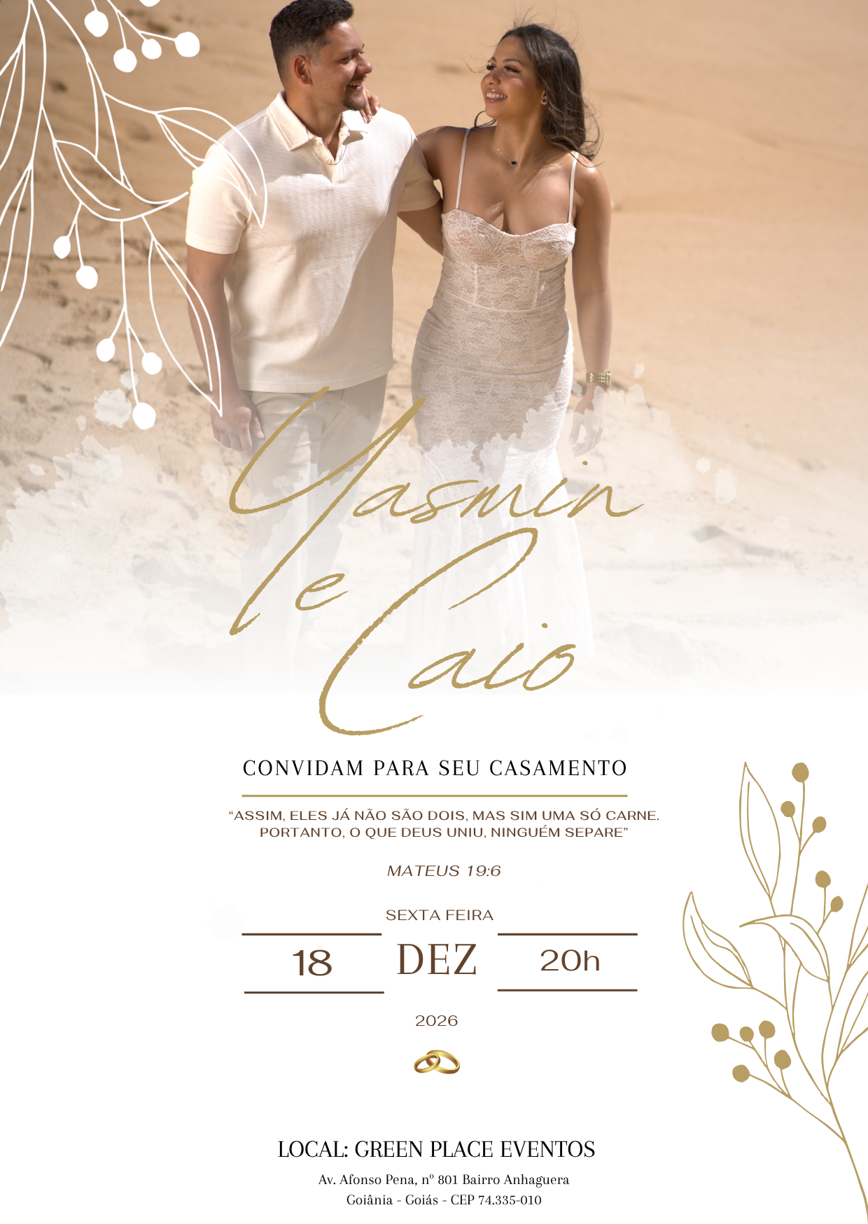 Convite de casamento